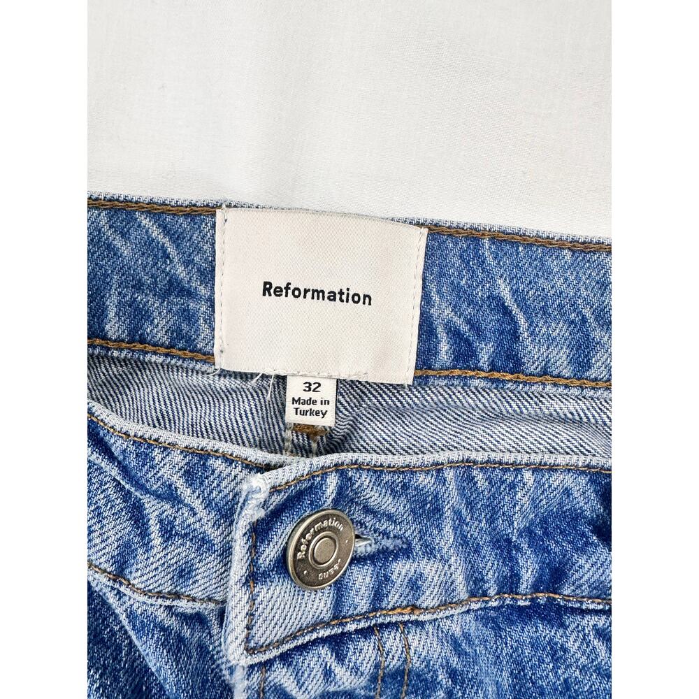 Reformation High Rise Wide Leg Slouchy Jean Size 32 - Picture 8 of 11